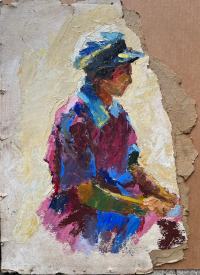Mudhead-Woman with Sunny Day Hat