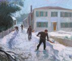 Arthur Egeli - Shoveling Snow thumb