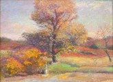 Henry Hensche - Fall Landscape 12x16 detail